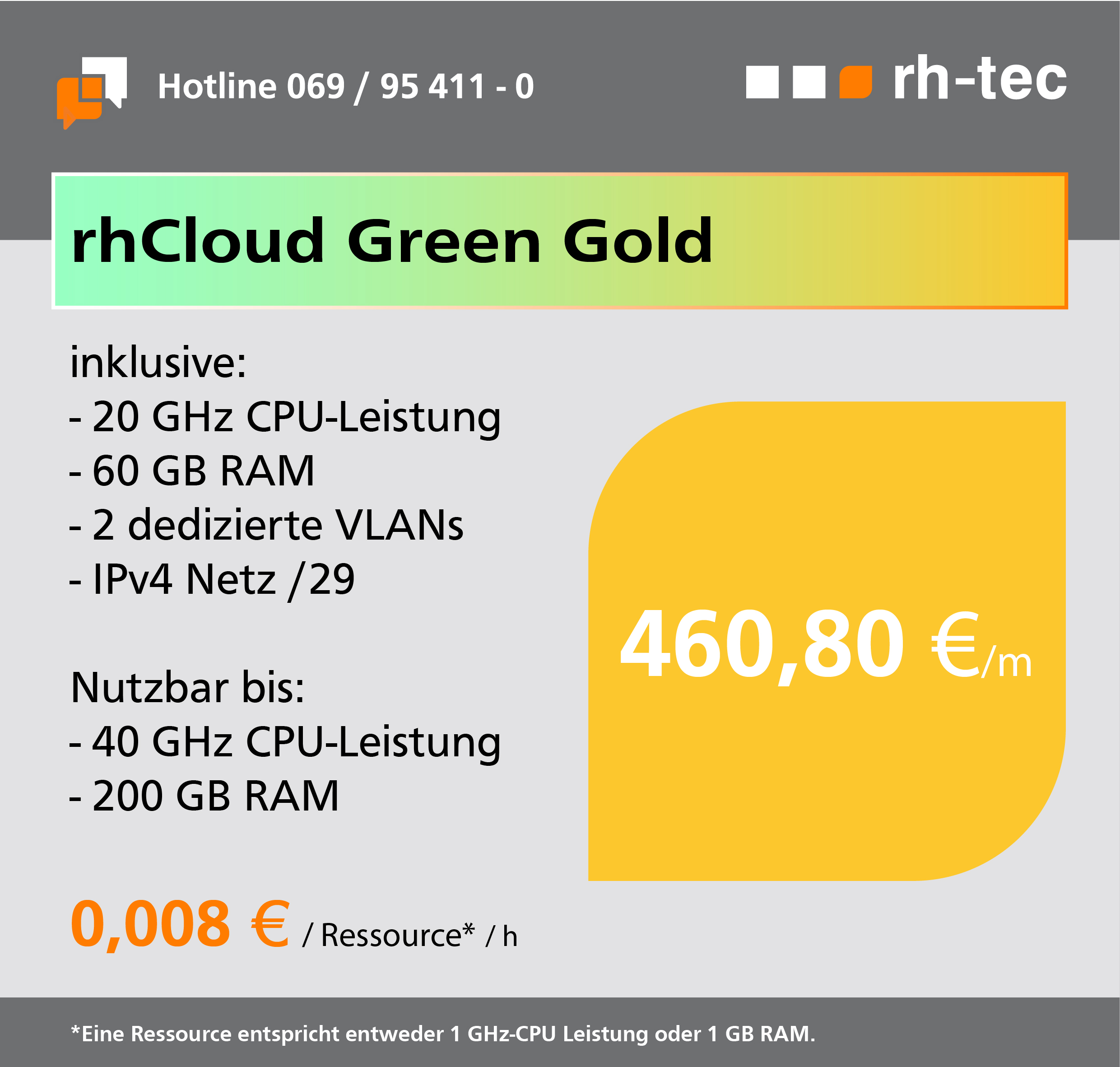 rhCloud Green Gold