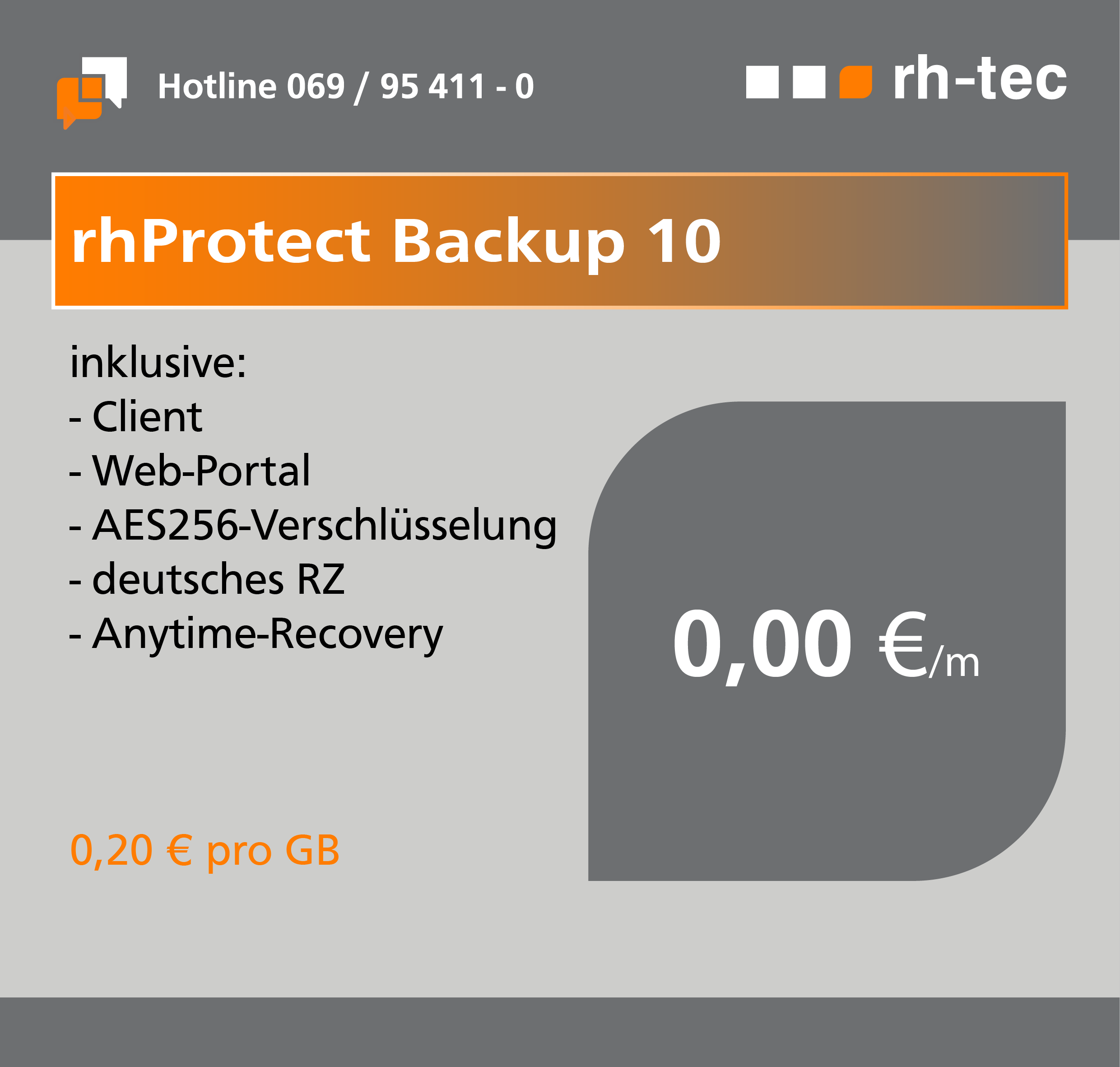 rhProtect Backup 10
