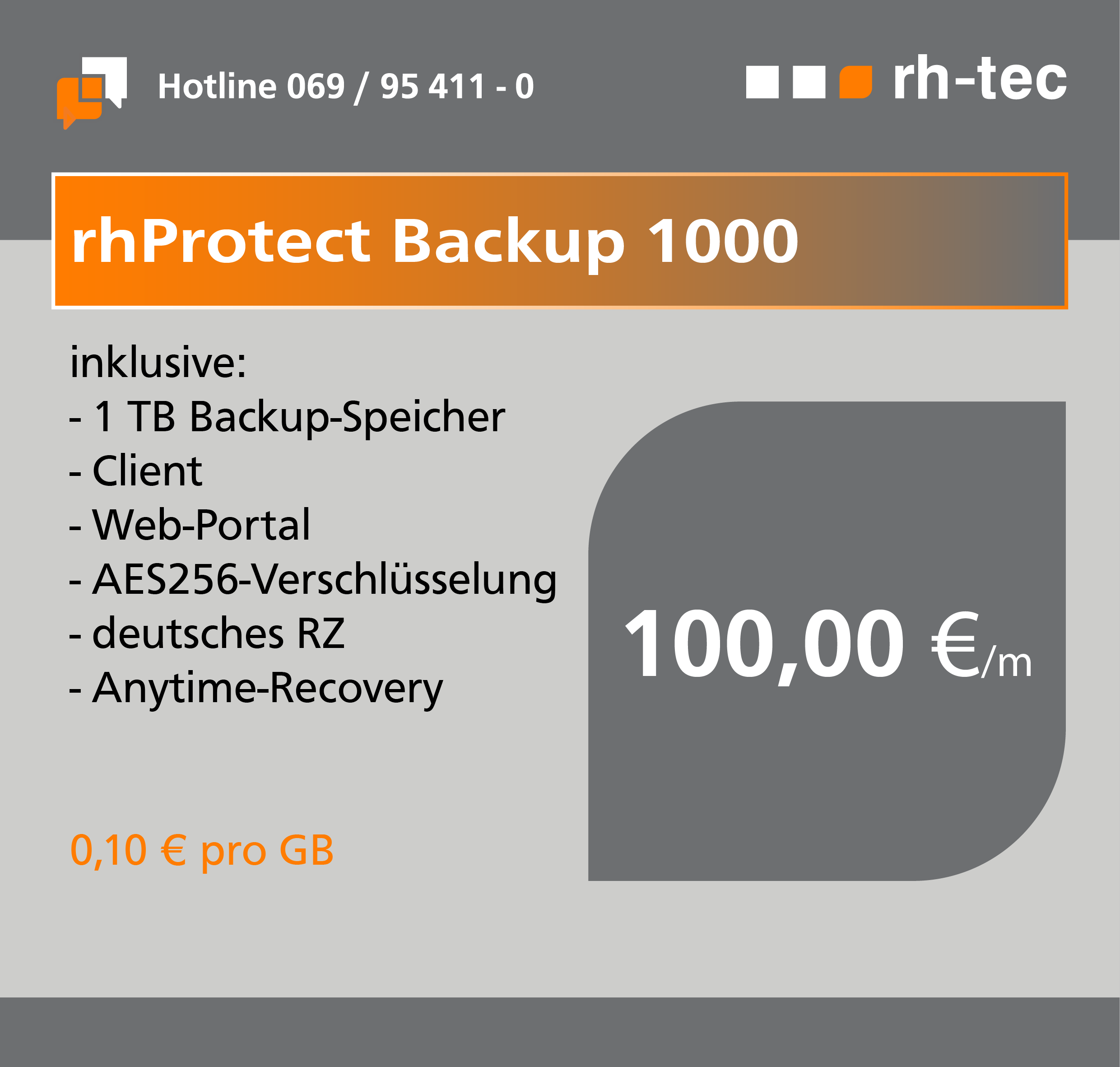 rhProtect Backup 1000