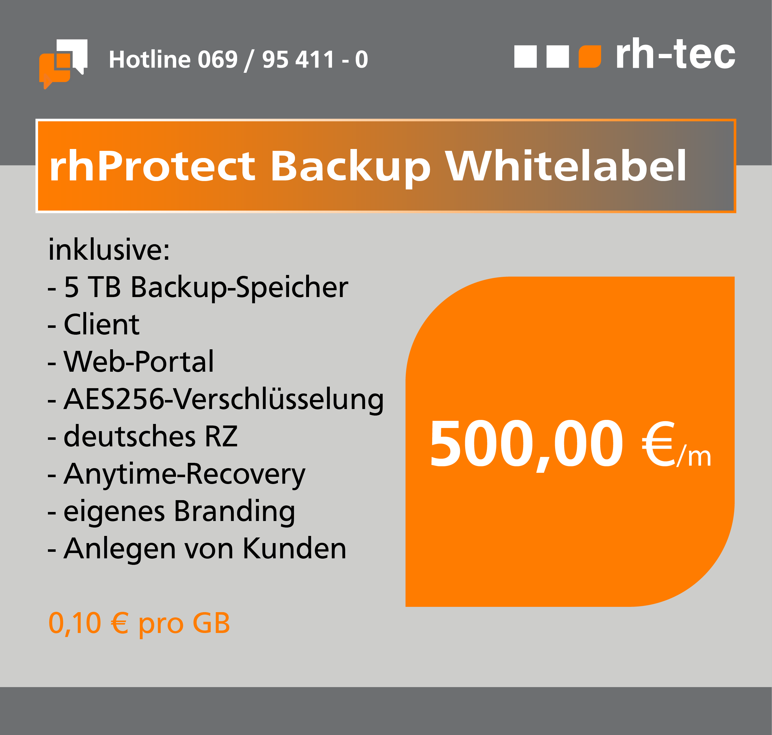 rhProtect Backup White